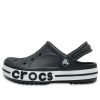 Crocs (PS) Small Crocs Outdoor Plochý podpatek Plážové Sporty Černé Bílé Sandály „Black White“ 205100-001