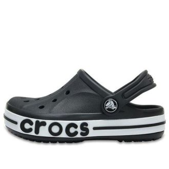 Crocs (PS) Small Crocs Outdoor Plochý podpatek Plážové Sporty Černé Bílé Sandály „Black White“ 205100-001