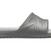 Crocs Reviva Cozy protiskluzové ploché sportovní pantofle Unisex šedé 205546-0DV
