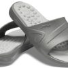 Crocs Reviva Cozy protiskluzové ploché sportovní pantofle Unisex šedé 205546-0DV