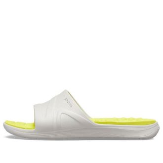 Crocs Reviva Široký popruh s kulatou špičkou „Yellow White“ 205546-1CC