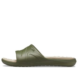 Crocs Reviva Slides „Olivově zelená“ 205546-3TQ