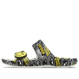 Crocs SmileyWorld x Classic Sandal „Black White“ 207207-94S