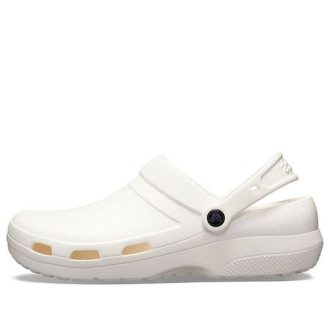 Crocs Specialist II Clog 2 ploché bílé sandály 205619-100