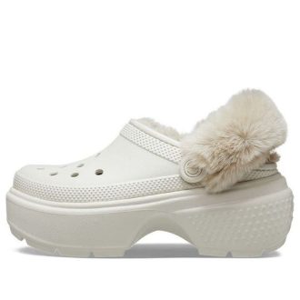Crocs Stomp Lined Clogs „White“ 208546-160