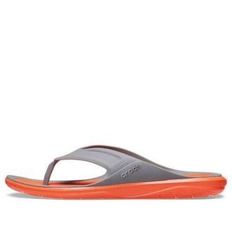 Crocs Swiftwater Wave žabky „Orange Grey“ 206242-0EK