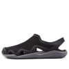 Crocs Swiftwater Wave Sandal Flats „Black Grey“ 205701-0DD