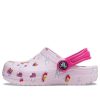 Crocs (TD) Crocs Classic Graphic Print Clogs „Pink“ 207321-6GD