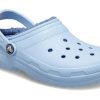 Crocs (TD) Crocs klasické lemované dřeváky „Sky Blue“ 207009-4NS