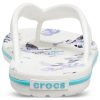 Crocs (WMNS) žabky Crocband Flowers bílé 206101-1C8