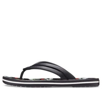 Crocs (WMNS) žabky Crocband Flowers černé 206101-0FF