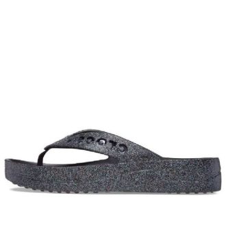 Crocs (WMNS) Baya Platforma třpytivé sandály „Black“ 208463