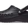 Crocs (WMNS) Baya sandály s podšívkou na platformě „Černá“ 208708-001
