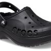 Crocs (WMNS) Baya sandály s podšívkou na platformě „Černá“ 208708-001