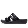 Crocs (WMNS) Boca Strappy klínové sandály „černé“ 207645-001