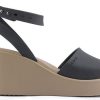 Crocs (WMNS) Brooklyn kotníkové sandály na klínku „Black Beige“ 209406-07H