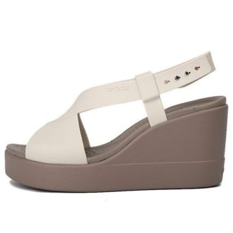 Crocs (WMNS) Brooklyn lehké cementově šedé sandály „Gray“ 206222-16T