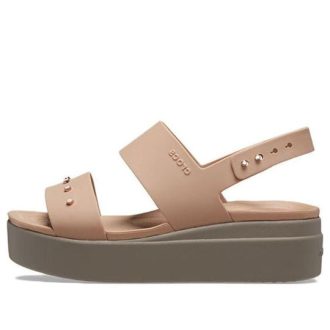 Crocs (WMNS) Brooklyn s hroty s nízkým klínem „Cork Mushroom“ 209254-2DH