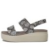 Crocs (WMNS) Brooklyn sandály pro volný čas se silnou podrážkou šedá 206453-93T