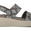Crocs (WMNS) Brooklyn sandály pro volný čas se silnou podrážkou šedá 206453-93T