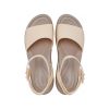 Crocs (WMNS) Brooklyn sandály s kotníkovým páskem na klínku „krémově bílá hnědá“ 209406-2DS
