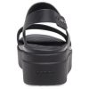 Crocs (WMNS) Brooklyn Thick Sole Casual Black Sandals 206453-060