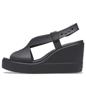 Crocs (WMNS) Brooklyn útulné protiskluzové sportovní černé sandály 206222-060
