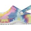 Crocs (WMNS) Classic clog clouds Kravata Dye Printing Lehké útulné sportovní sandály Růžová Modrá 207151-94S