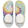 Crocs (WMNS) Classic clog clouds Kravata Dye Printing Lehké útulné sportovní sandály Růžová Modrá 207151-94S