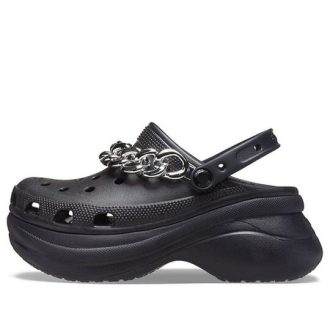 Crocs (WMNS) Classic Clog Retro Sandály Black Silver 206662-067