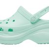 Crocs (WMNS) Classic Clog Retro Sandály se silnou podrážkou Mint Green 206302-3TI