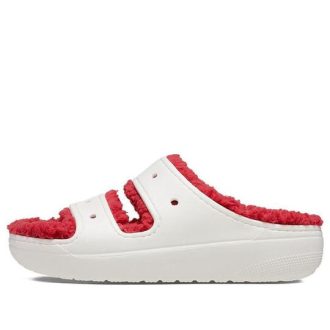 Crocs (WMNS) Classic Cozzzy sváteční svetr sandál „White Red“ 209227-90H