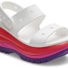 Crocs (WMNS) Classic Mega Crush Sandal „White Red Purple“ 207989-94S