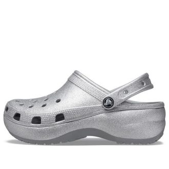 Crocs (WMNS) Classic Platform Glitter Clog „Silver“ 207241-040