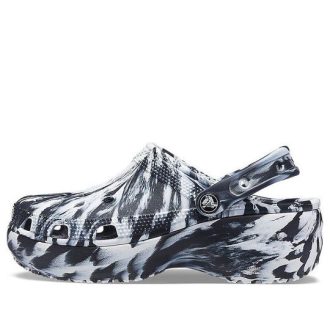 Crocs (WMNS) Classic Platform Marbled Clog „Black White“ 207176-066