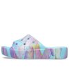 Crocs (WMNS) Classic Platform Palm Print Slide „Blue Multi-Color“ 208607-4NQ