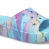 Crocs (WMNS) Classic Platform Palm Print Slide „Blue Multi-Color“ 208607-4NQ