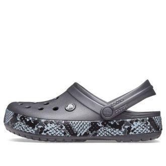 Crocs (WMNS) Hadí vzor grafitově černé Sandály 206380-02W