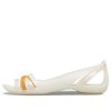 Crocs (WMNS) II ploché bílé oranžové sandály 204912-12U