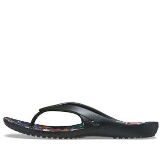 Crocs (WMNS) Kadee 2 tištěné žabky Minimalistické ležérní žabky černé 206866-001