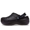 Crocs (WMNS) Klasický dřevák s podšívkou na platformě „Černý“ 207938-001
