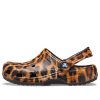 Crocs (WMNS) Klasický dřevák s potiskem Plážové sandály pro volný čas Leopardí potisk 206676-90L