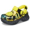 Crocs (WMNS) Klasický dřevák Smiling Face Stylový plochý Sportovní žluté sandály 207271-90H