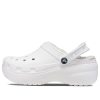 Crocs (WMNS) Klasické dřeváky s podšívkou na platformě „Bílé“ 207938-100