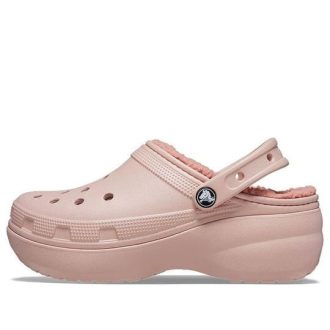 Crocs (WMNS) Klasický lemovaný dřevák „Pink“ 207938-6TY