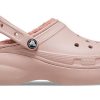 Crocs (WMNS) Klasický lemovaný dřevák „Pink“ 207938-6TY