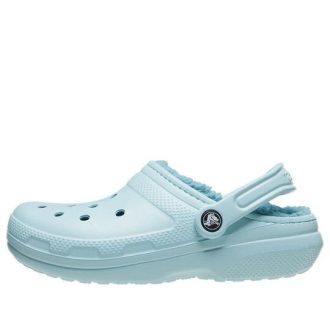 Crocs (WMNS) Klasický lemovaný dřevák „Sky Blue“ 203591-4SS