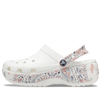 Crocs (WMNS) Klasická platforma Americana Paisley Clogs „White“ 207337-94S