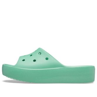 Crocs (WMNS) klasické sandály na platformě „Green“ 208180-3UG