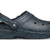 Crocs (WMNS) Klasické třpytivé černé lemované dřeváky „Starry Skies“ 205842-9BD